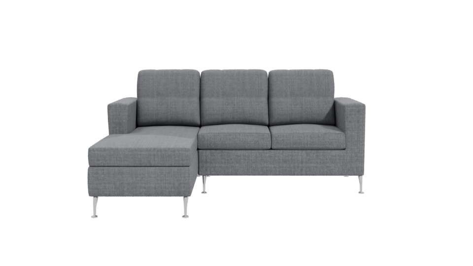 Contemporary Fabric Sectional Sofa 3D Model - Professional 3D Model Render 11