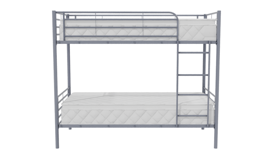 Industrial Bunk Bed 3D Model - Professional 3D Model Render 2