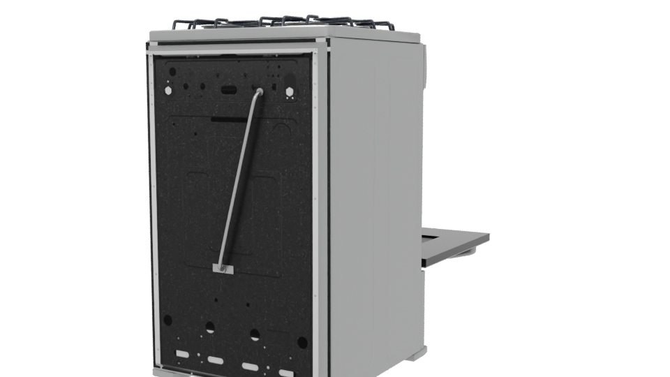 Gas Range Oven 3D Model - Professional 3D Model Render 6