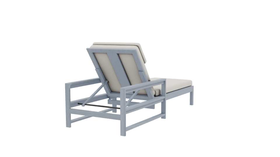 Stylish Outdoor Lounge Chair 3D - Professional 3D Model Render 9