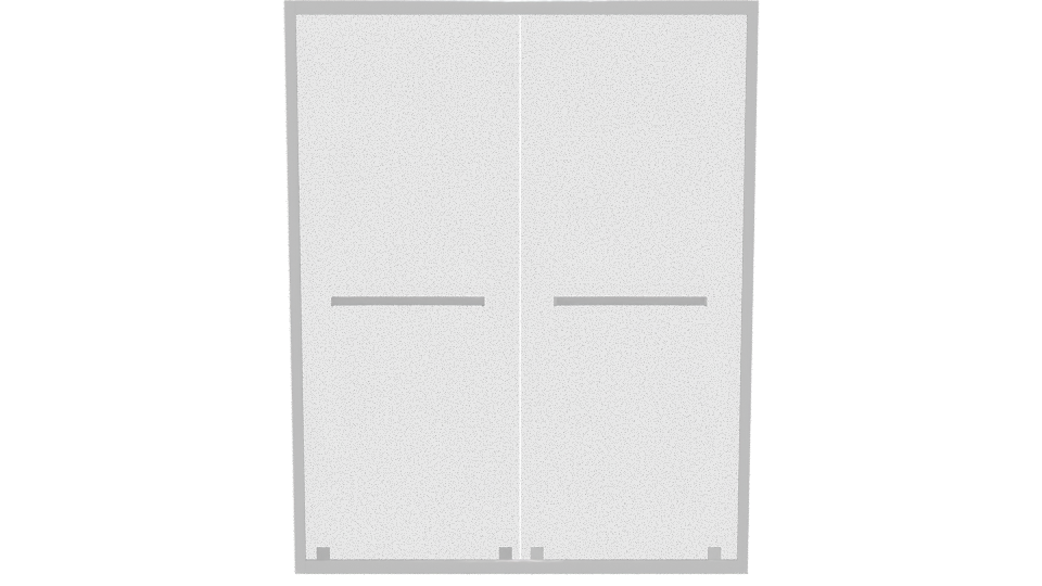 Double Door Modern Cabinet 3D - Professional 3D Model Render 5