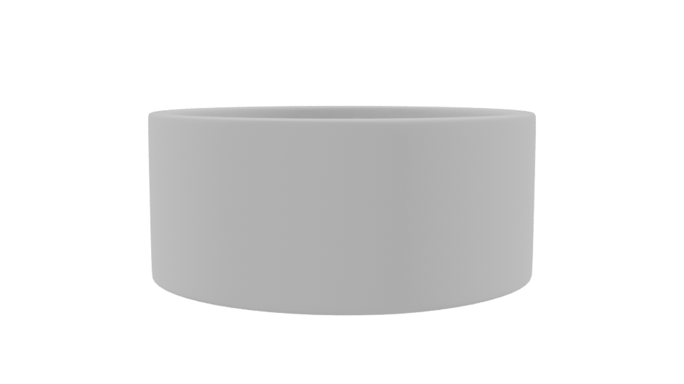 Minimalist Round Ceramic Bowl 3D - Professional 3D Model Render 9