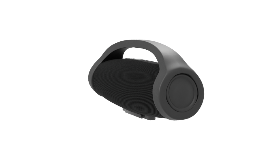 Bluetooth Speaker Booster2 Black 3D - Professional 3D Model Render 7