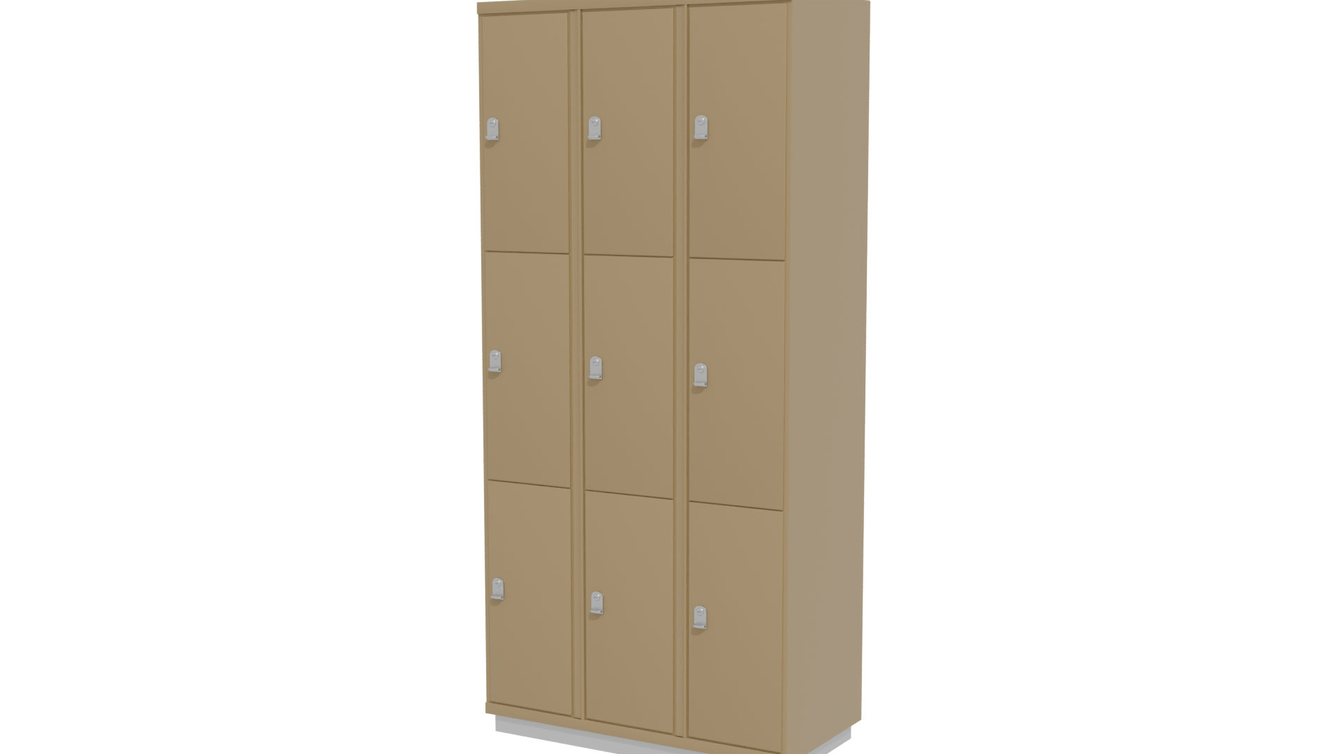 Metal Storage Locker Model 3D - Professional 3D Model Render 30