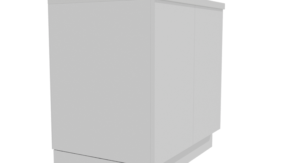 Stylish Modern Bathroom Vanity - Professional 3D Model Render 9