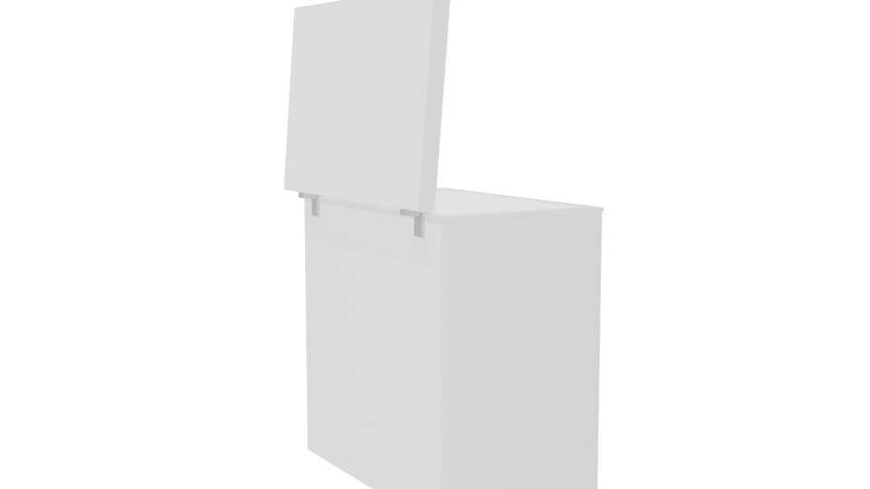 Compact Chest Freezer Model 3D - Professional 3D Model Render 7