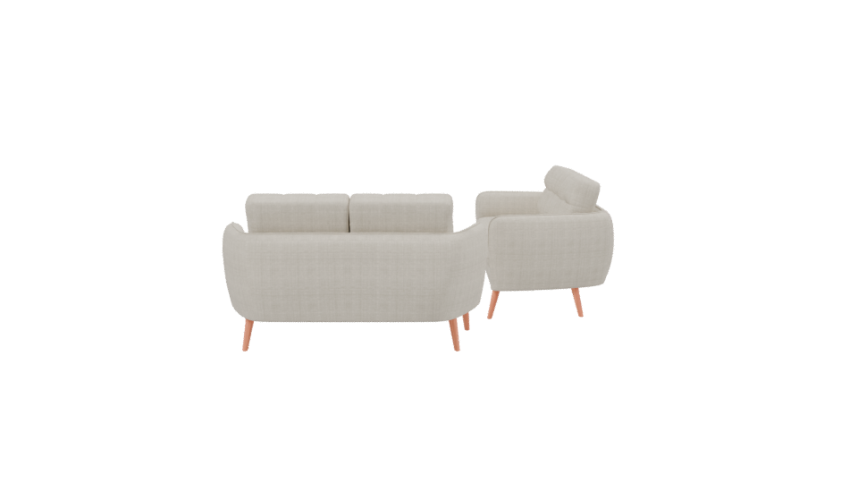 Stylish Sofa Set 3D Model - Professional 3D Model Render 2