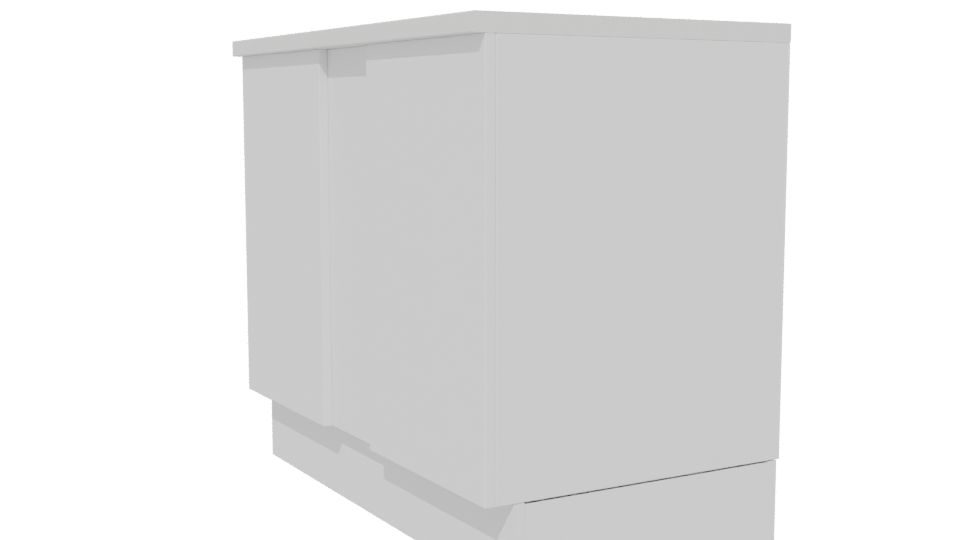 Stylish Modern Reception Desk 3D - Professional 3D Model Render 13