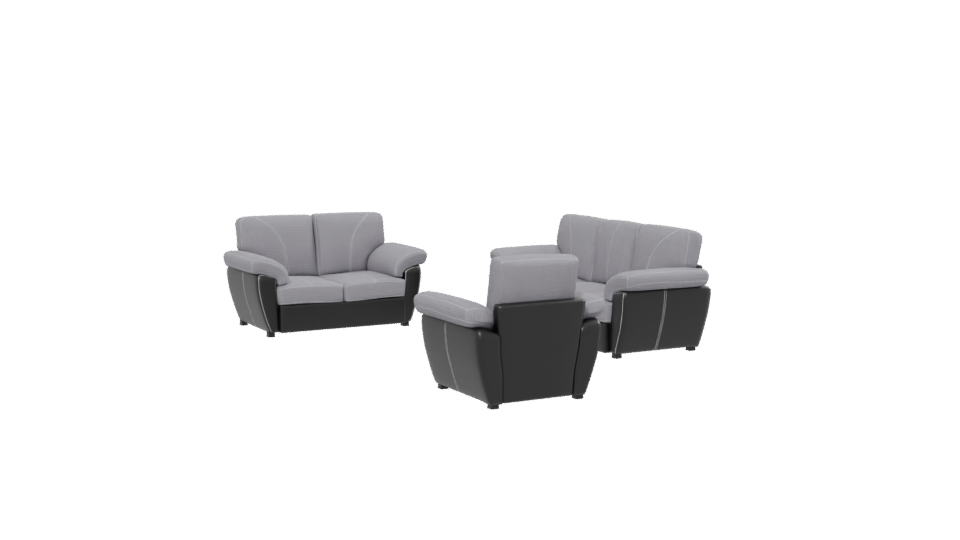 Stylish Fabric Sofa Set 3D - Professional 3D Model Render 13
