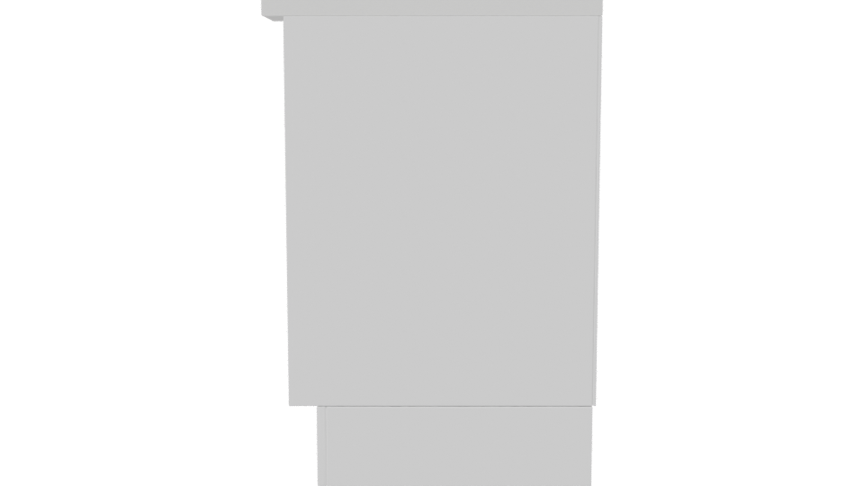 Elegant Minimalist Storage Cabinet 3D Model - Professional 3D Model Render 2