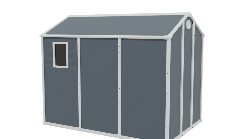 Stylized Garden Storage Shed 3D - Professional 3D Model Render 3