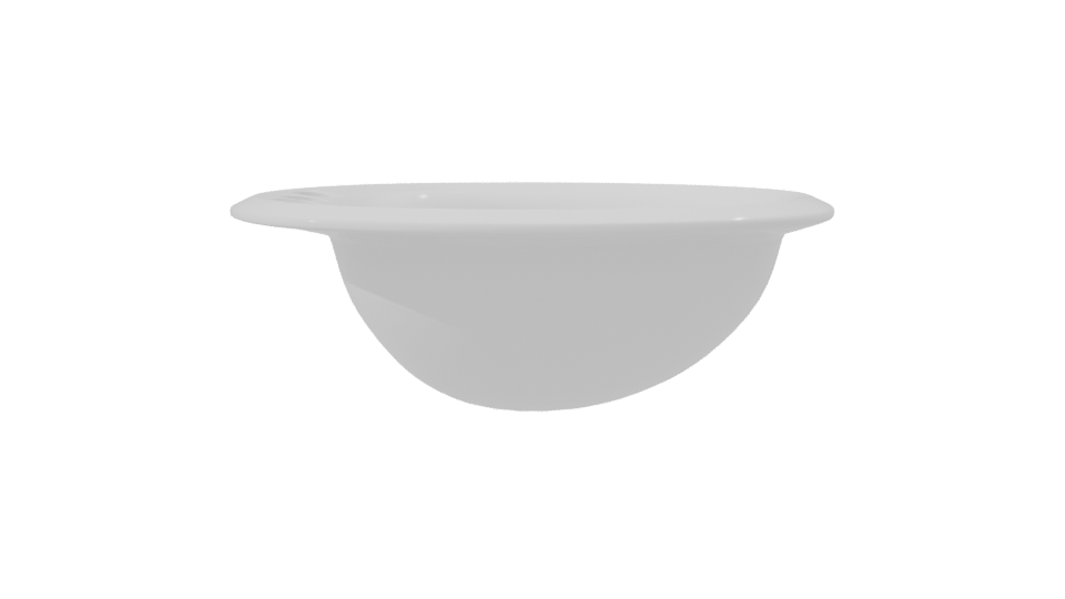 Sleek Ceramic Washbasin 3D Model - Professional 3D Model Render 8
