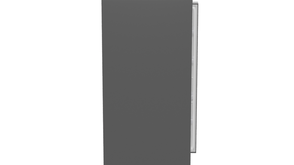Sleek Black Refrigerator 3D Model - Professional 3D Model Render 5