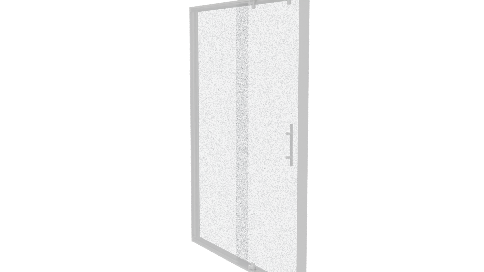 Frameless Glass Shower Door 3D - Professional 3D Model Render 7
