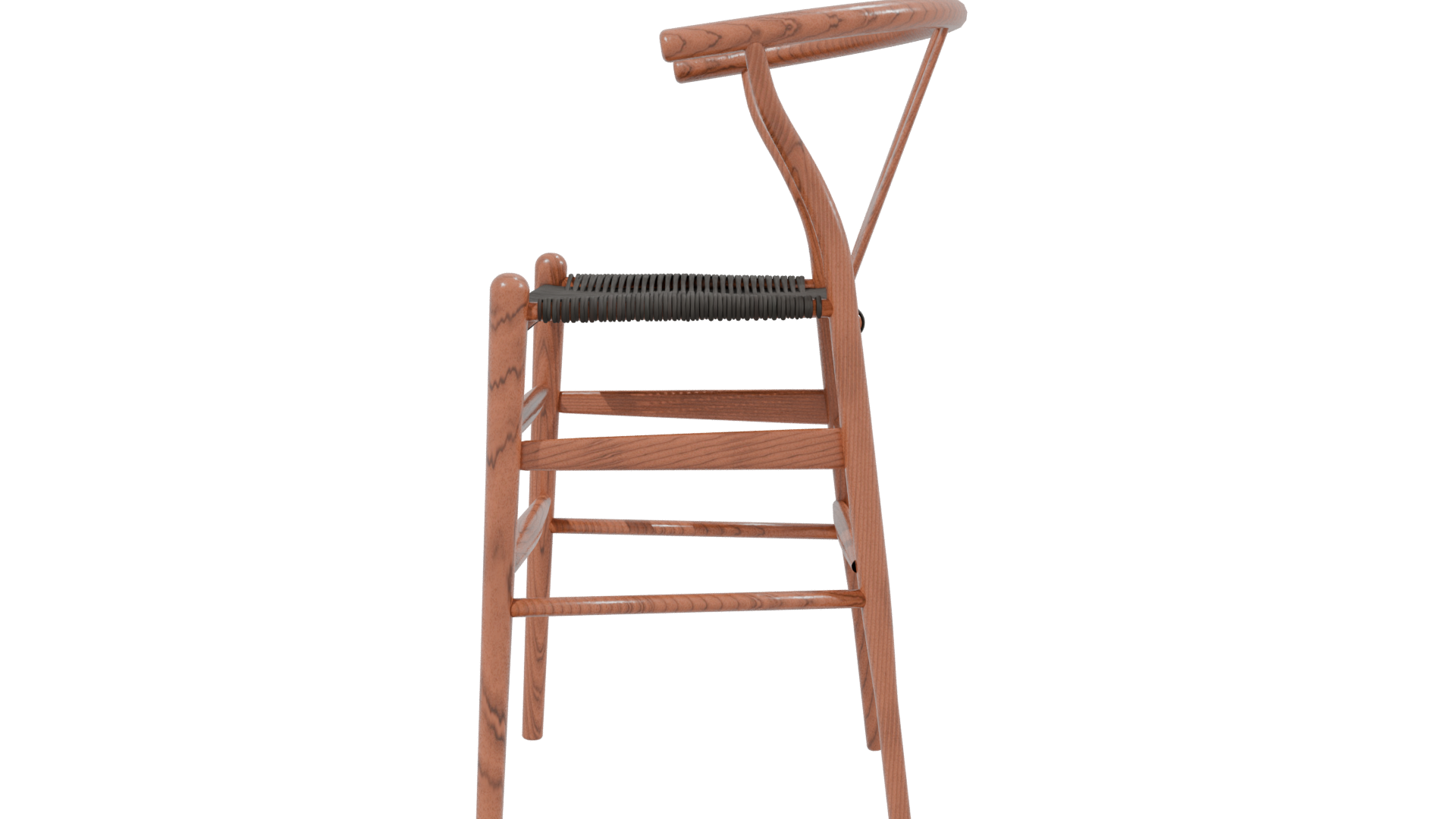 Stylish Wooden Barstool Model - Professional 3D Model Render 17