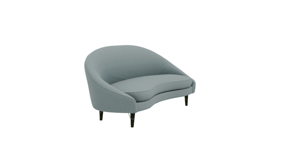 Stylish Mid-Century Sofa Model - Professional 3D Model Render 9