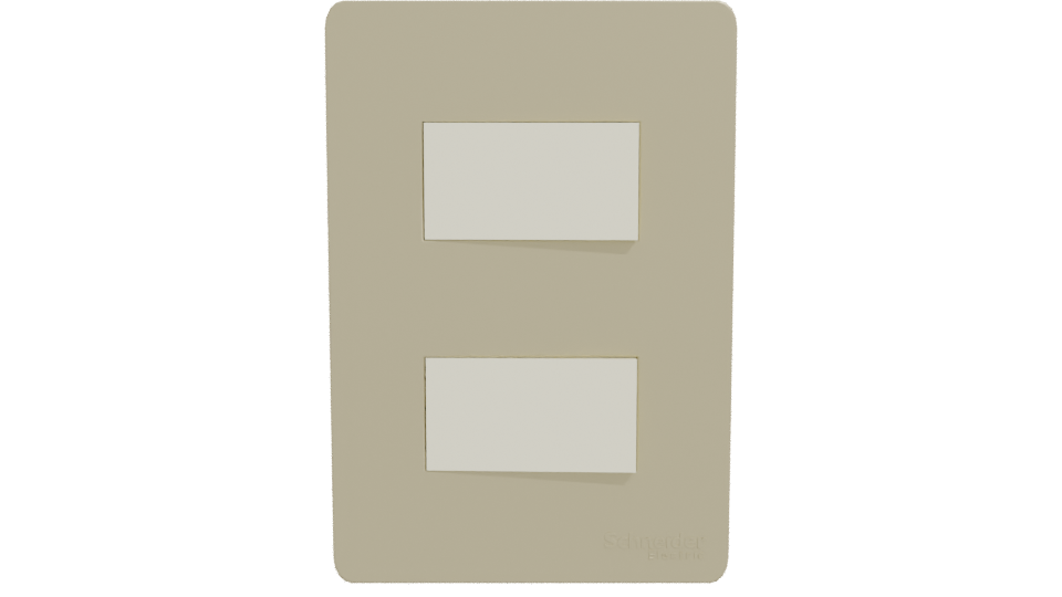 Elegant Wall Switch Plate Model - Professional 3D Model Render 11