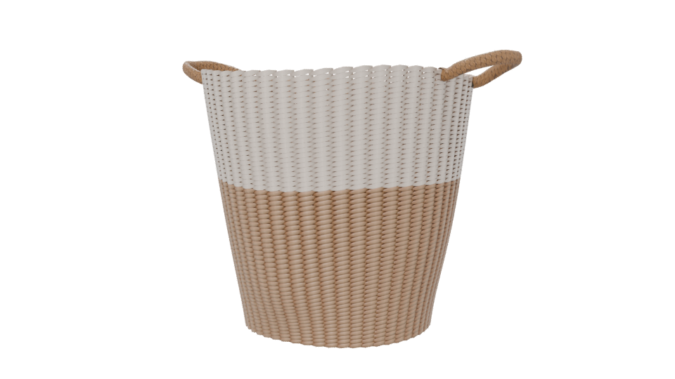 Stylish Woven Storage Basket 3D Model - Professional 3D Model Render 6