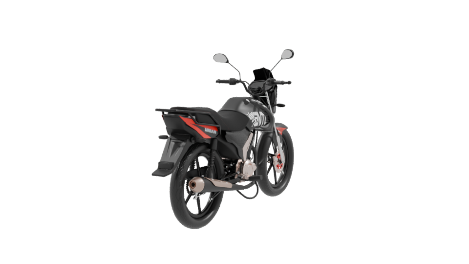 MOTO Vento Urban 200 cc Model - Professional 3D Model Render 9