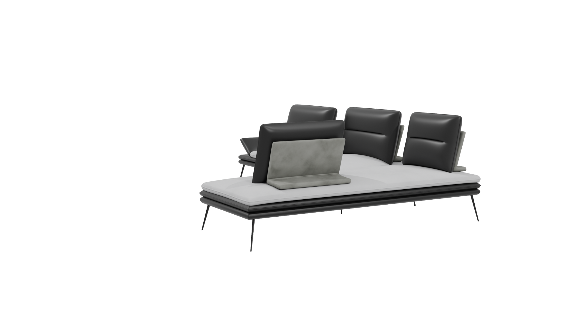 Contemporary L-Shaped Sofa 3D - Professional 3D Model Render 4