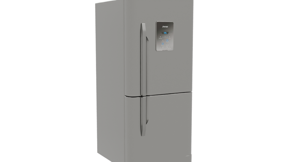 Sleek Modern Refrigerator Model - Professional 3D Model Render 10