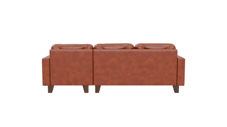 Stylish Modern Leather Sofa 3D Model - Professional 3D Model Render 5