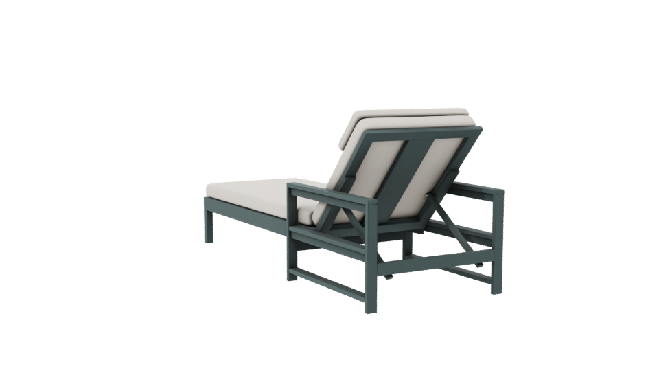 Stylish Outdoor Lounge Chair 3D - Professional 3D Model Render 7