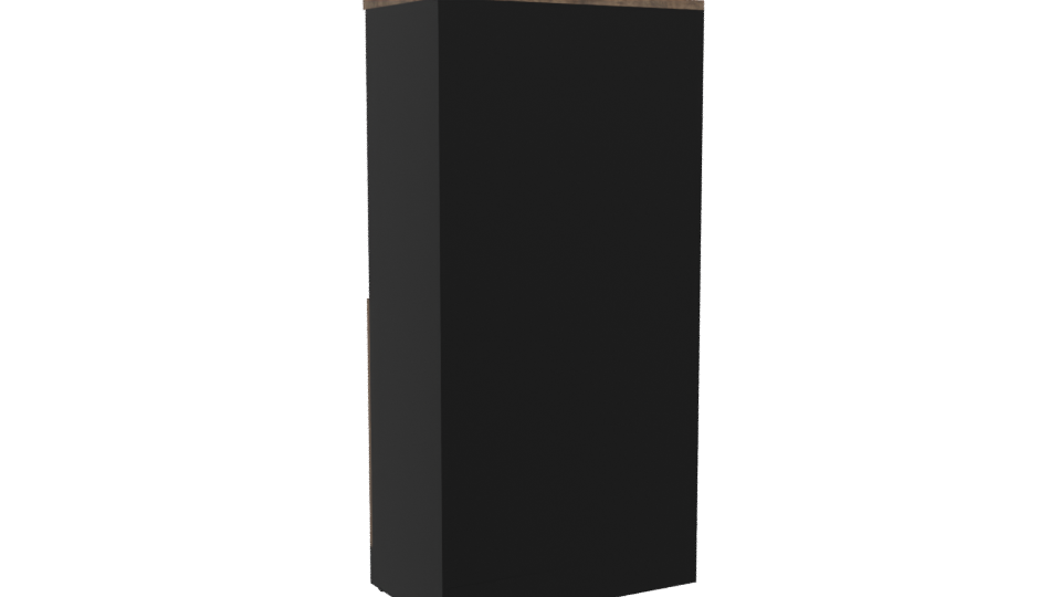 Stylish Wooden Cabinet 3D Model - Professional 3D Model Render 4