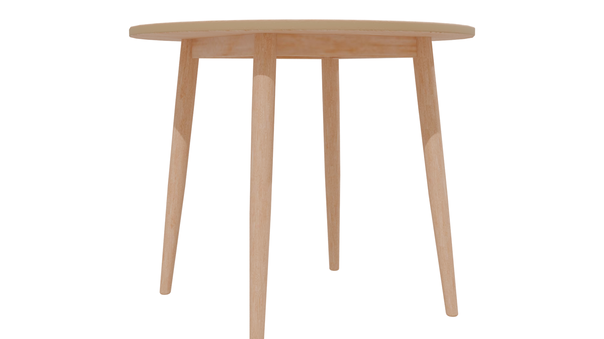 Elegant Round Wooden Table 3D - Professional 3D Model Render 13