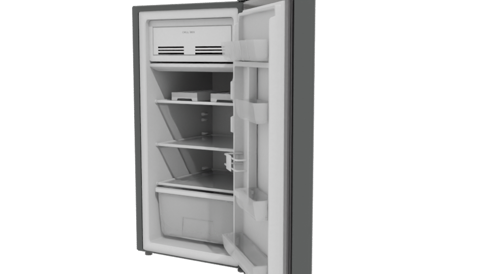 Realistic Household Refrigerator Model - Professional 3D Model Render 12