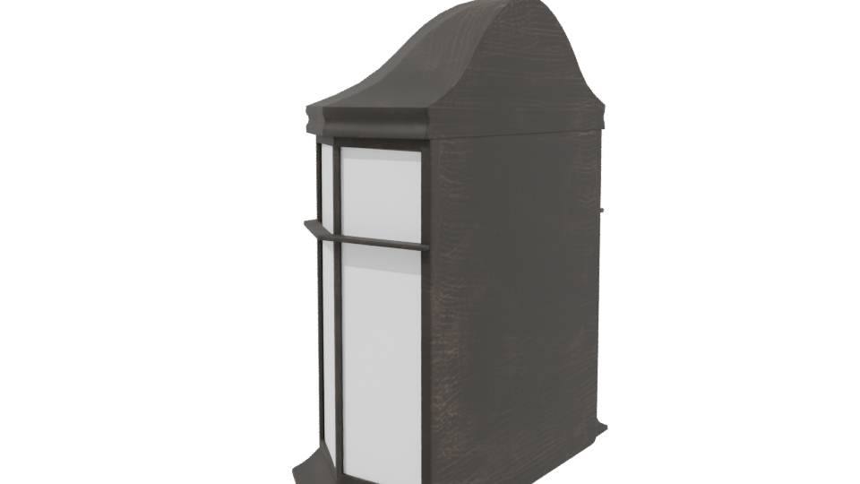 Elegant Octagonal Lantern Model - Professional 3D Model Render 3