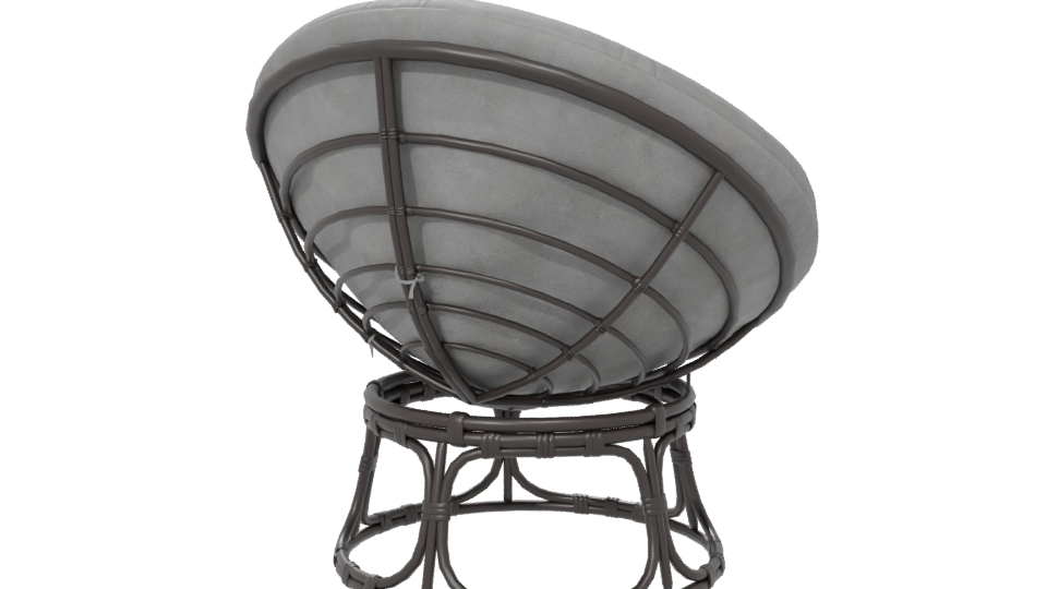 Stylish Fabric Lounge Chair Model - Professional 3D Model Render 6