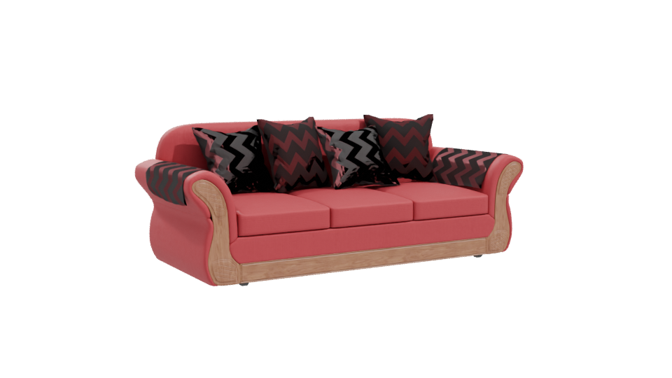 Stylish Contemporary Sofa 3D Model - Professional 3D Model Render 10