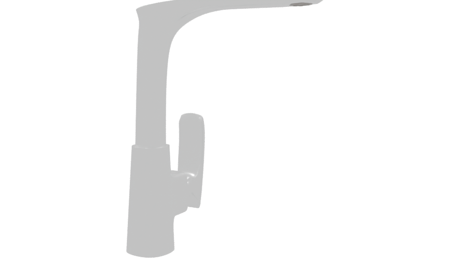 Sleek Kitchen Faucet Model 3D - Professional 3D Model Render 9