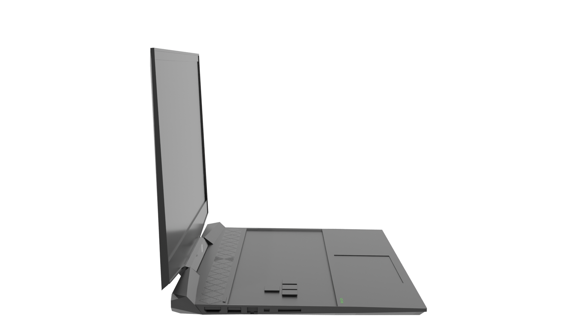 Sleek Gaming Laptop Model - Professional 3D Model Render 8