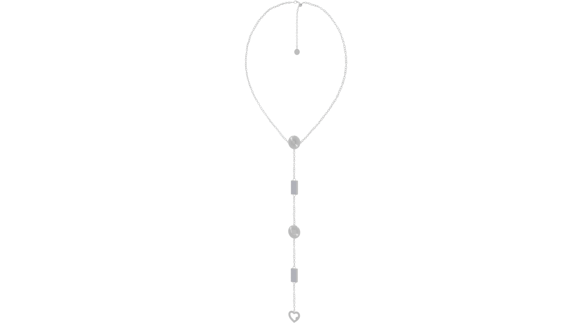 Stylish Silver Necklace 3D Model - Professional 3D Model Render 12