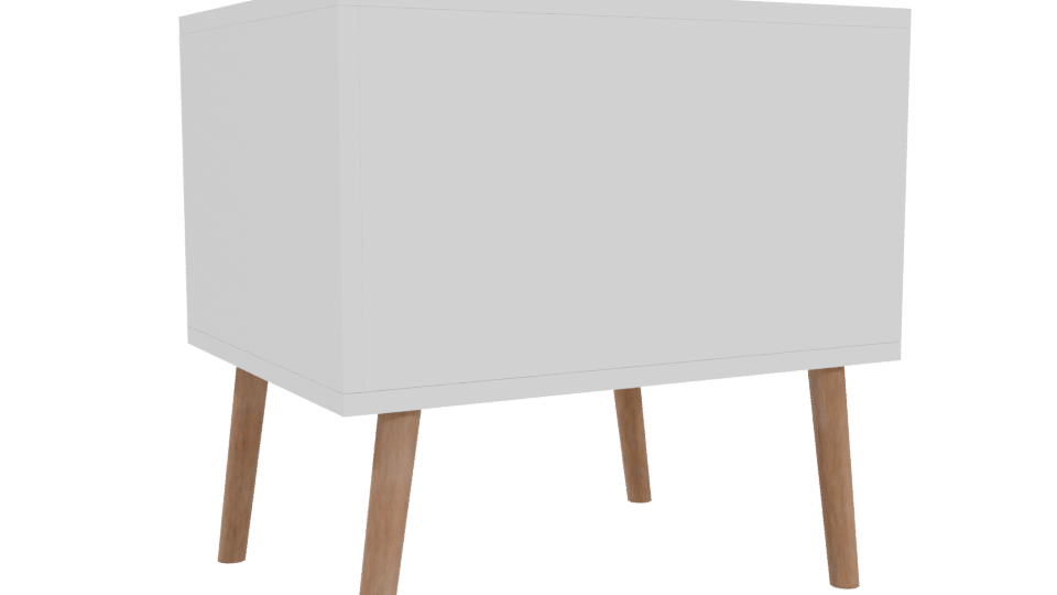 Minimalist Nightstand 3D Model - Professional 3D Model Render 4