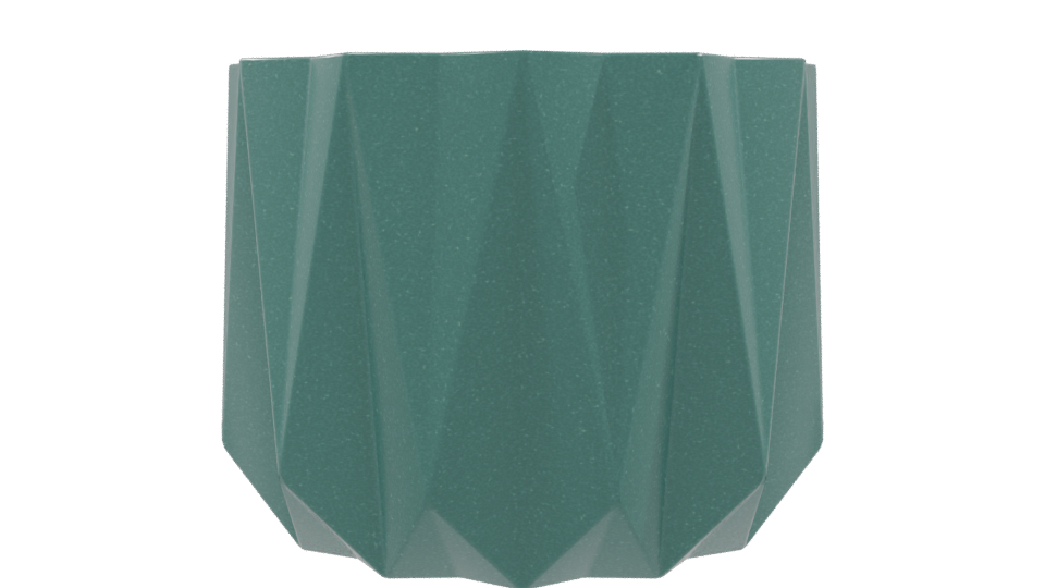 Stylized Geometric Plant Pot 3D - Professional 3D Model Render 9