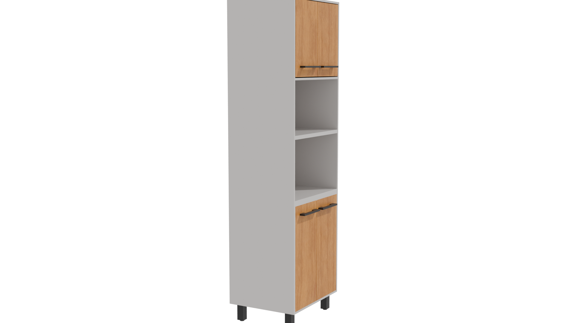 Stylish Wooden Kitchen Cabinet 3D Model - Professional 3D Model Render 21