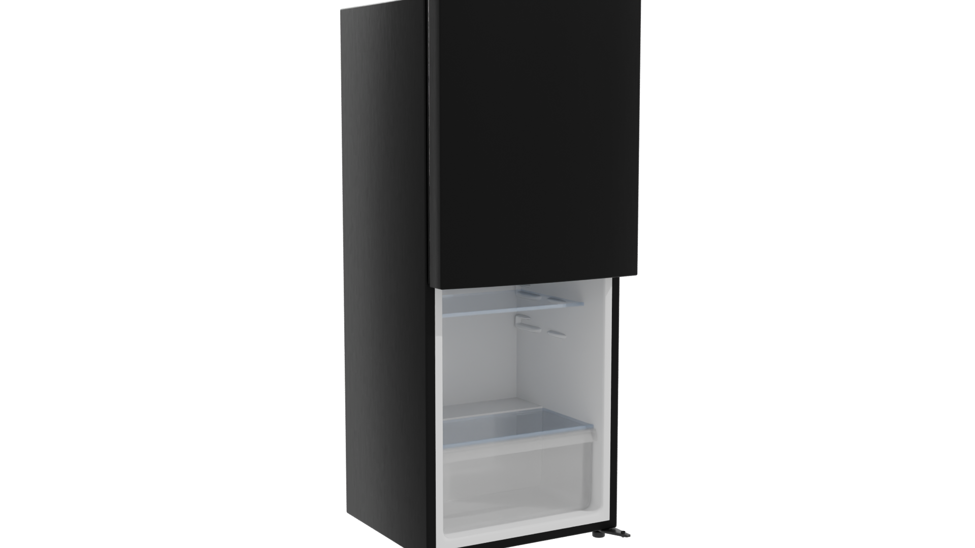 Sleek Black Refrigerator 3D Model - Professional 3D Model Render 10