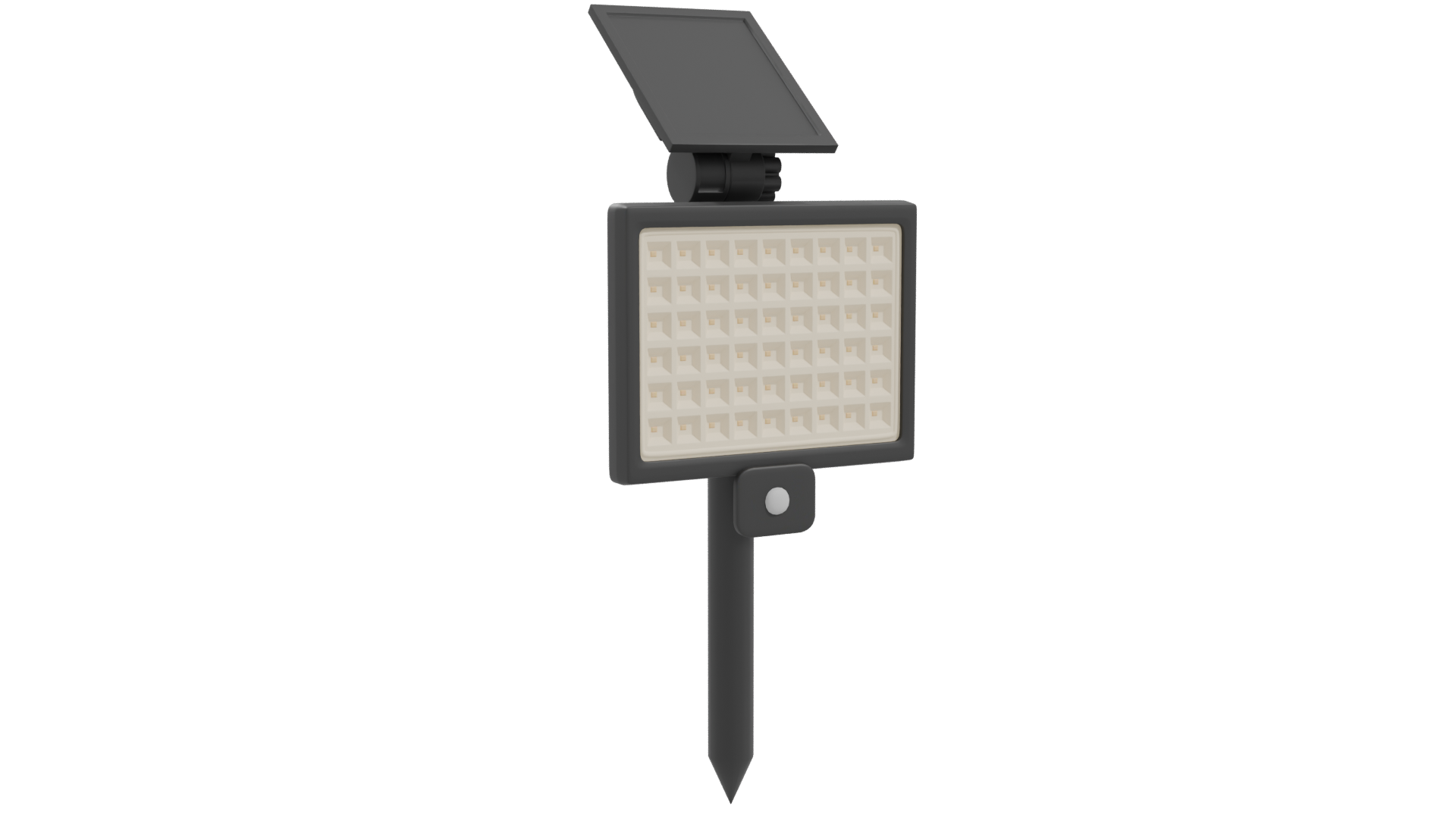 Solar LED Reflector Light 3D - Professional 3D Model Render 10