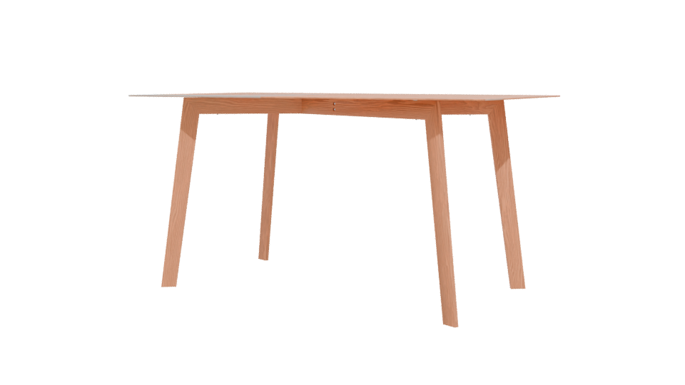 Modern Glass Top Dining Table 3D Model - Professional 3D Model Render 12