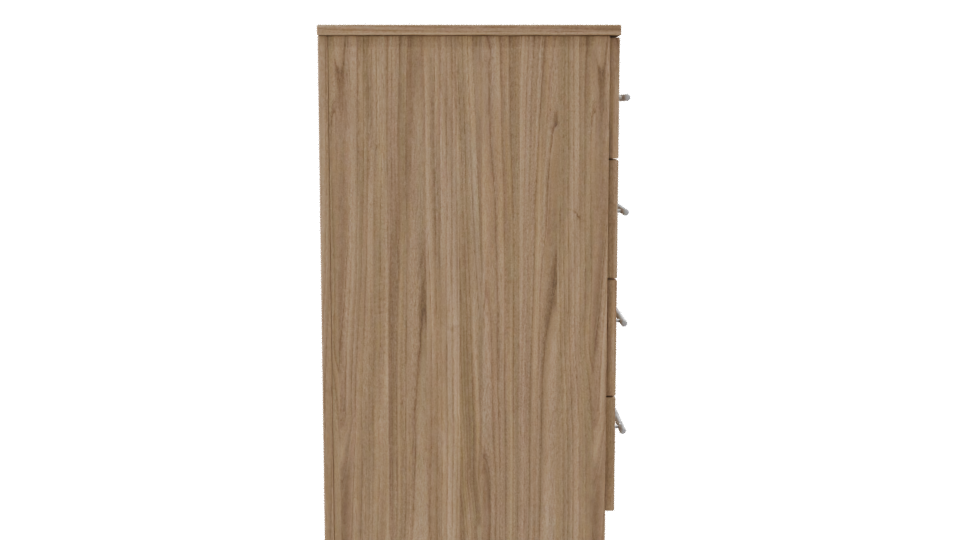 Stylish Wooden Dresser 3D Model - Professional 3D Model Render 8