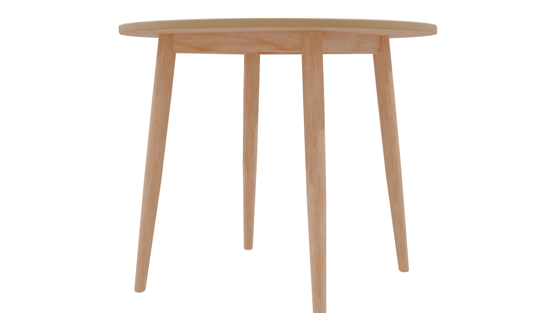 Elegant Round Wooden Table 3D - Professional 3D Model Render 9