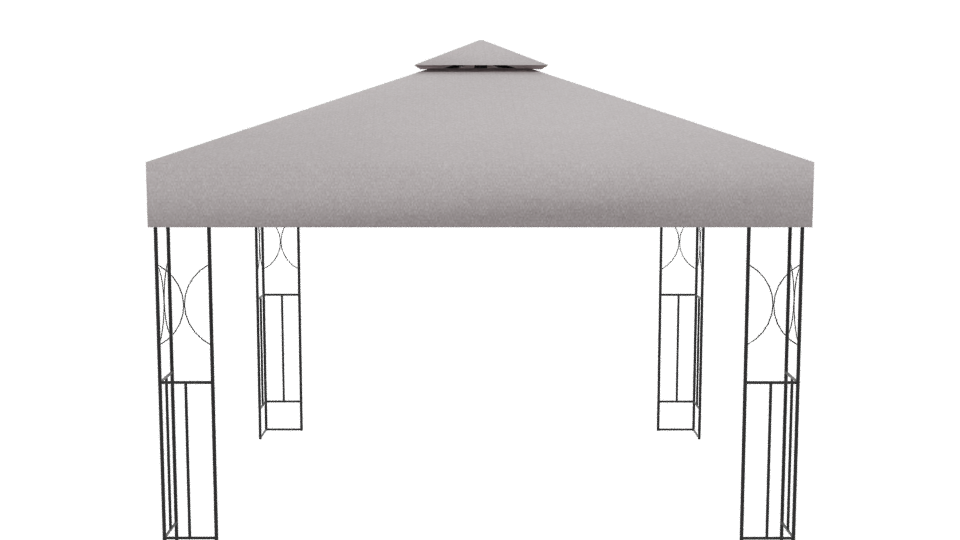 Stylish Outdoor Canopy Tent 3D - Professional 3D Model Render 2