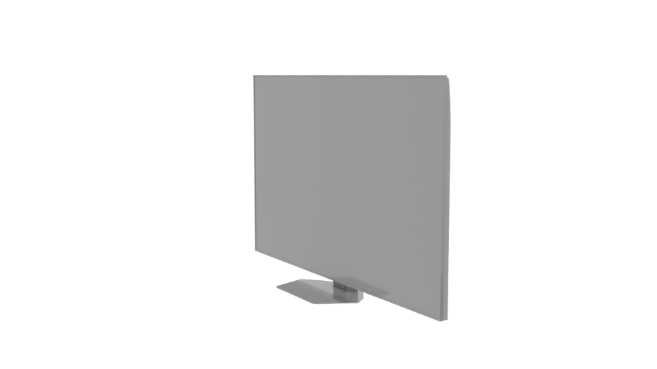 Sleek Modern Flat Screen TV 3D Model - Professional 3D Model Render 13