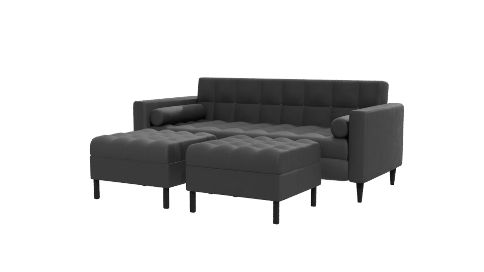 Stylish Modern Sofa Set 3D - Professional 3D Model Render 12