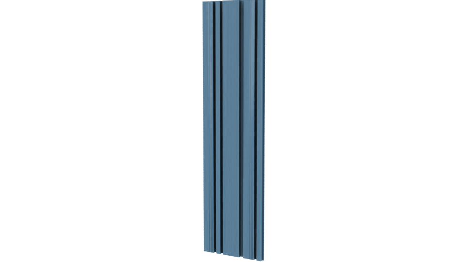 Stylized Blue Vertical Column 3D - Professional 3D Model Render 12