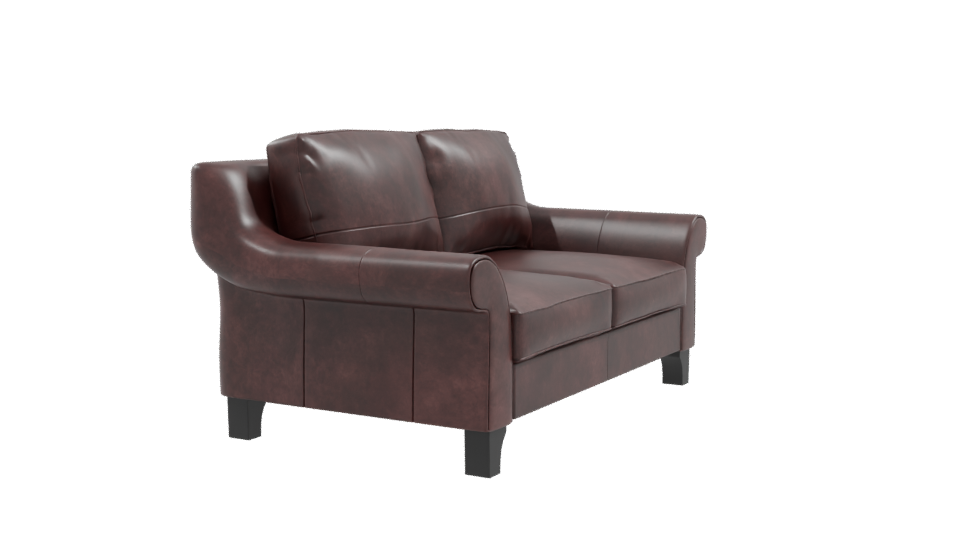 Brown Leather Sofa 3D Model - Professional 3D Model Render 9