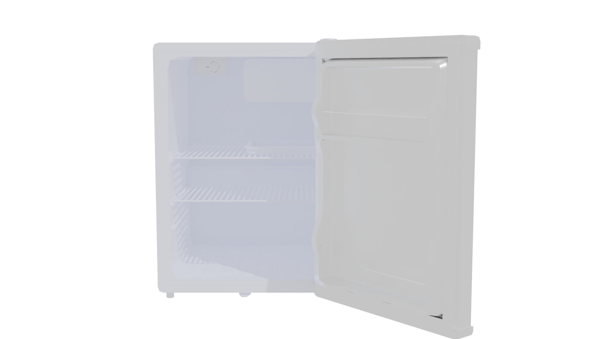 Compact White Refrigerator 3D Model - Professional 3D Model Render 11